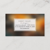 imker honing verkoper bijenring Kaart Visitekaartje (Achterkant)