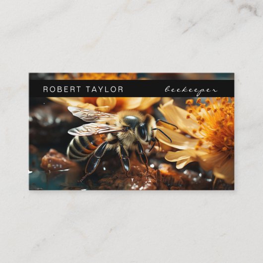 imker honing verkoper bijenring Kaart Visitekaartje (Voorkant)