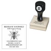 Imker Honingbij Honing Apiary Bijen Boerderij Rubberstempel (Gestempeld)