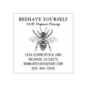 Imker Honingbij Honing Apiary Bijen Boerderij Rubberstempel (Afrduk)