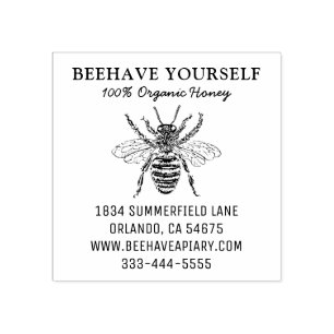 Imker Honingbij Honing Apiary Bijen Boerderij Rubberstempel