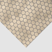 Imker iriserende gouden honingraat patroon tissuepapier (Detail)