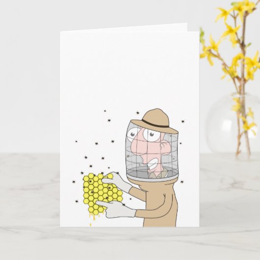 Imker Kaart (Gele Bloem)