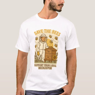 Imker Leven – Red de Bijen Vintage Natuur Il T-shirt