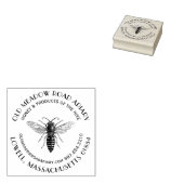 Imker Queen Bee Honey Custom Logo Bijenstempel Rubberstempel (Gestempeld)