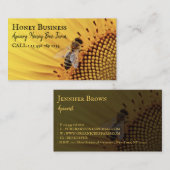 Imker raat pure raw farm Bijenhouder Visitekaartje (Voorkant / Achterkant)