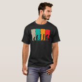 Imker Retro Evolutie T-shirt (Voorkant volledig)