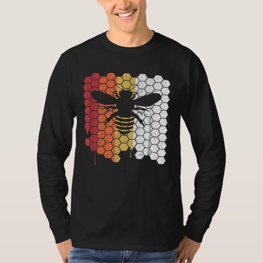 imker retro stijl t-shirt (Voorkant)
