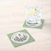 Imker’s Wildflower en Queen Bee Apiary Kartonnen Onderzetters (Insitu)