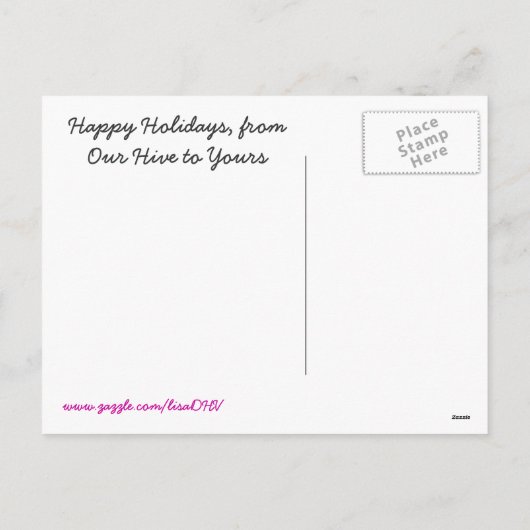 Imker Vakantie Ansichtkaart Feestdagenkaart (Achterkant)