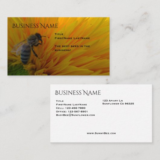 Imker Visitekaartje (Voorkant / Achterkant)