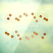 Imkerbedrijf winkel Honeycomb Gold Raamsticker (Vel 3)