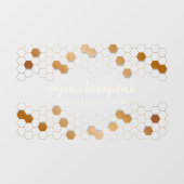 Imkerbedrijf winkel Honeycomb Gold Raamsticker (Vel)