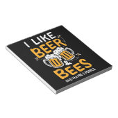 Imkercadeau | Ik Hou Van Bier En Bijen Notitieblok (Schuin)