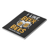 Imkercadeau | Ik Hou Van Bier En Bijen Notitieblok (Linkerzijde)