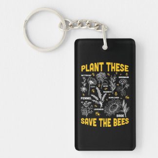Imkercadeau | Plant Deze Red De Bijen Sleutelhanger