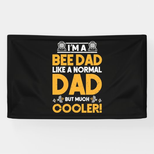 Imkergeschenk | Ik Ben Een Bijenpapa Spandoek (Horizontaal)