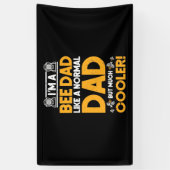 Imkergeschenk | Ik Ben Een Bijenpapa Spandoek (Verticaal)
