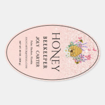 Imkerhoninglabels | Honingbij & Honingraat Des