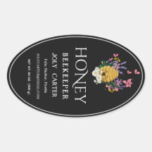 Imkerhoninglabels | Honingbij & Honingraat Des