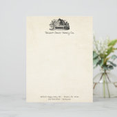 Imkerij Bijenstal Verse Honing Crème Briefpapier (Staand voorkant)