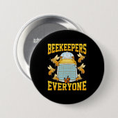 imkers en iedereen ronde button 7,6 cm (Voorkant /achterkant)