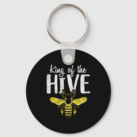 Imkers Koning Van De Bijenkorf Funny Bee Whisper C Sleutelhanger (Voorkant)