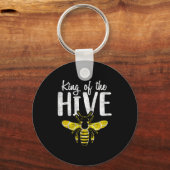 Imkers Koning Van De Bijenkorf Funny Bee Whisper C Sleutelhanger (Voorkant)
