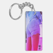 IMLA 007 Blue Jean Shorts Sleutelhanger (Voorkant Links)