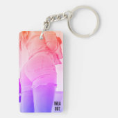 IMLA 007 Blue Jean Shorts Sleutelhanger (achterkant)