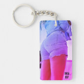 IMLA 007 Blue Jean Shorts Sleutelhanger (Voorkant)