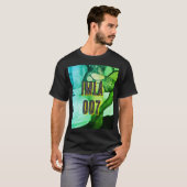 IMLA 007u Zwart T shirt met Groene Neon (Voorkant volledig)