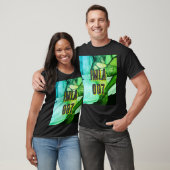 IMLA 007u Zwart T shirt met Groene Neon (Unisex)