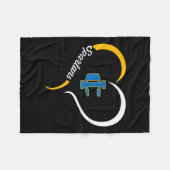 Imlay City Spartans Logo Halve Hart Slogan HS Fleece Deken (Voorkant (Horizontaal))