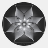 IMLeno bloem Ronde Sticker (Voorkant)