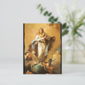 Immaculair begrip met Cherubs - Tiepolo Briefkaart (Staand voorkant)