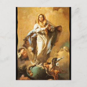 Immaculair begrip met Cherubs - Tiepolo Briefkaart