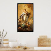 Immaculair begrip met Cherubs - Tiepolo Poster (Keuken)