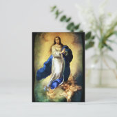 Immaculair begrip van Maagd Mary - Murillo Briefkaart (Staand voorkant)