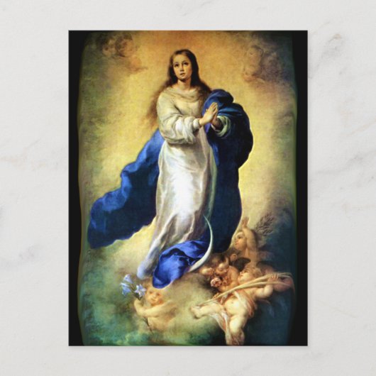 Immaculair begrip van Maagd Mary - Murillo Briefkaart (Voorkant)