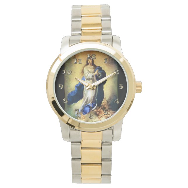Immaculair begrip van Maagd Mary - Murillo Horloge (Voorkant)
