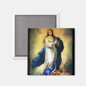Immaculair begrip van Maagd Mary - Murillo Magneet (Voorkant / Achterkant)