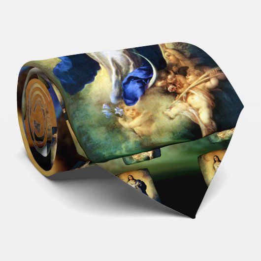 Immaculair begrip van Maagd Mary - Murillo Stropdas (Opgerold)