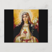 Immaculair hart van heilige maagd Maria, moeder va Briefkaart (Voorkant)