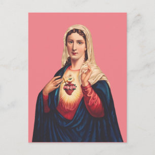 Immaculair hart van Maagd Mary Briefkaart