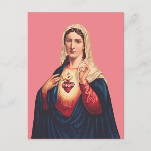Immaculair hart van Maagd Mary Briefkaart (Voorkant)