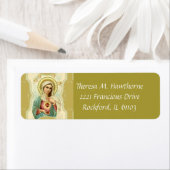 Immaculair hart van Maagd Mary Etiket (Insitu)