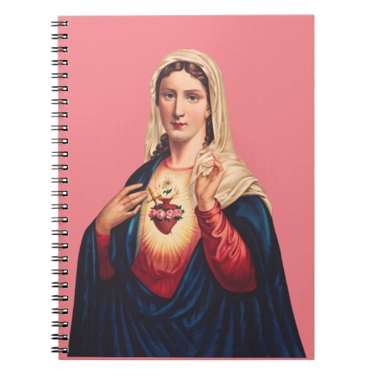 Immaculair hart van Maagd Mary Notitieboek (Voorkant)