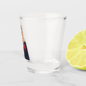 Immaculair hart van Maagd Mary Shot Glas (Rechts)
