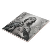 Immaculair hart van Mary Ceramic Tile Tegeltje (Zijkant)